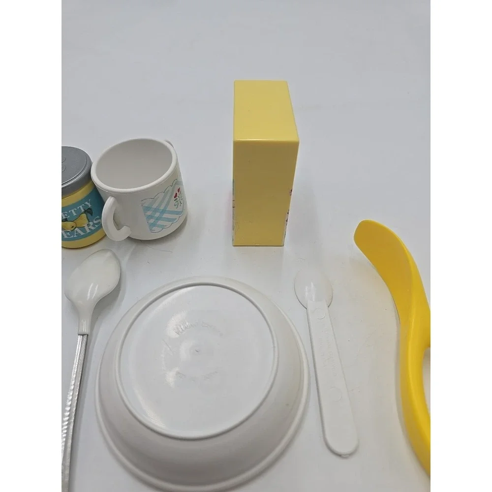 Pleasant Company AG Bitty Baby Breakfast‎ Set, O's Cereal, Bowl & Cup, pears